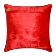 thumbnail image 3 of The HomeCentric Housses de Coussin Décoratives Rouges 22"x22 Pouces (55x55 cm), Coussins Décoratifs en Velours pour Sofa, Motif Uni Style Moderne - Rouge Scintillant, 3 of 5