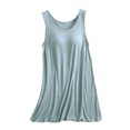 thumbnail image 1 of Pyjama de Noël pour Femmes Bretelles de Pyjama pour Femmes Grande Taille Robe d'Intérieur pour Femmes Courte Robe de Pyjama avec Coussinet de Poitrine Style Mince Débardeur Intégré Couleur Manches Mi-Longues Intégrées Nuisette Vintage, 1 of 3