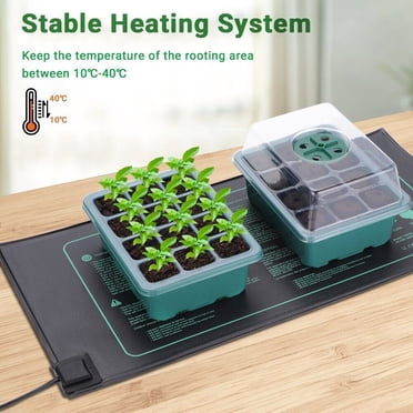 LERWAY Seedling Heating Mat Plant Germination Seed Starter Warmer Pad Hydroponics 21W