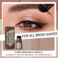 thumbnail image 2 of Eyebrow Stamp Shaping Kit, One Step Brow Stamp Stencil Kit Waterproof Eye Brow Stamp Makeup Tools ( Black), 2 of 8