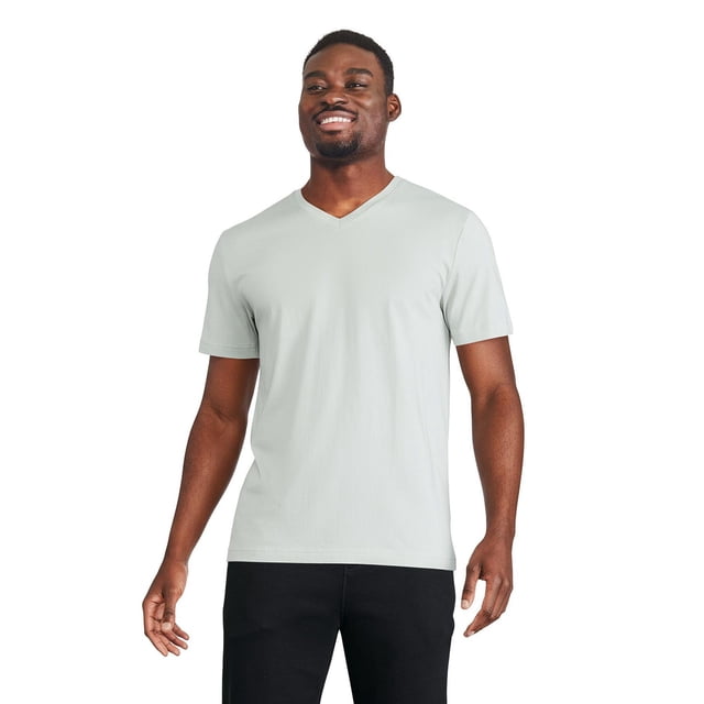 T-shirt extensible avec encolure en V George pour hommes
