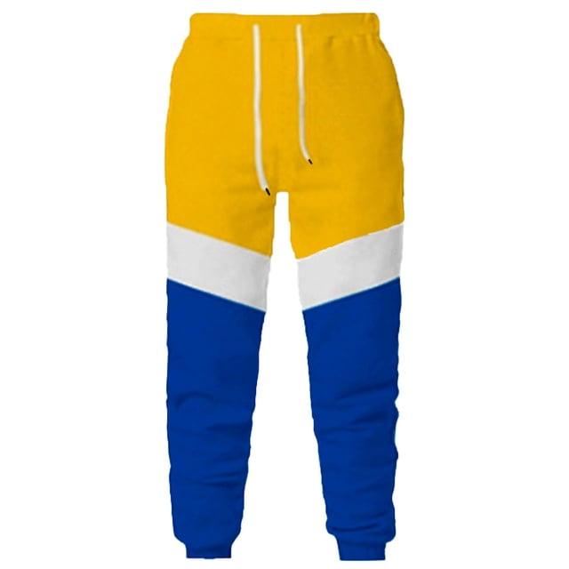 Styesk Men's Pants Men's Spring And Winter Fashion Color Match Casual Sports Popular Sweatpants Pants