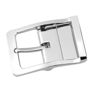 Bunblic Alloy Belt Buckle Replacement Belt Accessories Business Casual for Leather Strap Classic Rectangle Pin Buckle Pin Belt Buckle