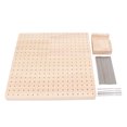 thumbnail image 1 of Crochet Blocking Board, Granny Square Wooden Crochet Blocking Board 20Pcs Steel Pins Accurate  For DIY Projects, 1 of 8