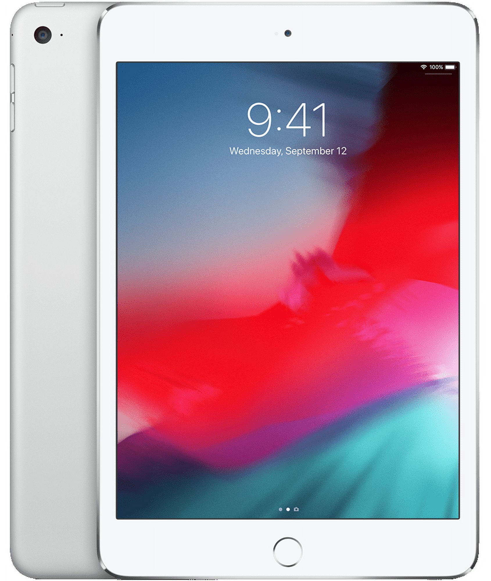 Restored Apple iPad Mini 4 A1538 (WiFi) 128GB Silver (Grade A+)