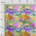 thumbnail image 2 of oneOone Polyester Spandex Orange Fabric Tropical Fruits Craft Projects Decor Fabric Printed By The Yard 56 Inch Wide, 2 of 4
