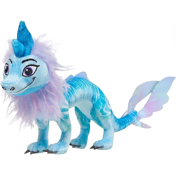 LAICAIW Film d'Animation Raya et le Dernier Dragon, Jouet en Peluche Dragon de 17 Pouces, Poupée en Peluche Dragon Sisu, Poupée Animal en Peluche Dragon Bleu, pour Garçons et Filles
