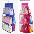 thumbnail image 1 of MesaSe 6 Pockets Handbag Hanging Storage Organizer Bag Tidy Wardrobe Closet Hanger, 1 of 10