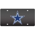 thumbnail image 1 of Dallas Cowboys Carbon Fiber Design Laser License Plate, 1 of 1