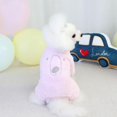 thumbnail image 2 of Pet Dogs Jacket Clothes Winter Warm Dog Costume For Pets Small Medium Dogs Coat Flannel 4-legged Clothes, 2 of 6