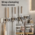 thumbnail image 4 of TIMIFIS Hooks for Hanging Mop Wall Mounted Clamp without Drilling Hooks Bathroom and Toilet Buckles Fixed Storage Rack Mop Wall Clamp, 4 of 6