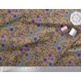 thumbnail image 3 of Soimoi Poly Georgette Fabric Leaves & Floral Artistic Decor Fabric Printed Yard 52 Inch Wide, 3 of 5