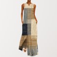 thumbnail image 1 of Robes Soleil pour Femmes 2023 Décontractées Mode Femme Col en V Sans Manches Été Soirée Fête Imprimé Dames Poche Gilet Longue Robe Robes de Soirée pour Femmes Élégantes Chic en Liquidation, 1 of 6