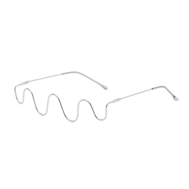 Monture Demi-Lunettes Mode Sans Lentille Demi-Monture Ornée Décorative