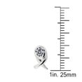 thumbnail image 3 of Quintessential Sterling Silver Cubic Zirconia Earrings, 3 of 4