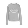thumbnail image 3 of Meichang Chandails en Molleton pour Femmes Sans Capuche Manches Longues Col Rond Pull Décontracté Graphique Amusant Couleur Unie Chandails en Molleton Coupe Ample Pull d'Automne, 3 of 5