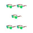 thumbnail image 1 of Decodeary Protection Wooden Fashion Colorful Lens Options Lightweight Frame green 5Set, 1 of 6