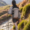 thumbnail image 5 of Supershield Lightweight Waterproof Mountaineering Backpack - Large Sports Rucksack for Hiking, Camping, & Daily Travel, Pink, 5 of 5