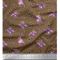 thumbnail image 1 of Soimoi Polyester Crepe Fabric Check,Spider & Bat Kids Fabric Prints by Yard 42 Inch Wide, 1 of 1