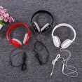 thumbnail image 4 of Computer USB Wired Headphone Portable Ear Headset Universal Computer Foldable Over Ear Headset Stereo Adjustable Earphone Desktop PC Accessory Black without Mic, 4 of 8