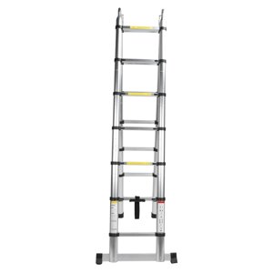 Échelles télescopiques Échelle pliable Échaude polyvalente 4.4M Échelle télescopique en alliage d'aluminium Écheau d'extension multi-usages pliable 150Kg Capacité de détention