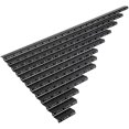 thumbnail image 4 of NavePoint Rail Vertical 12U Paire Kit DIY avec Matériel, Noir, 4 of 4