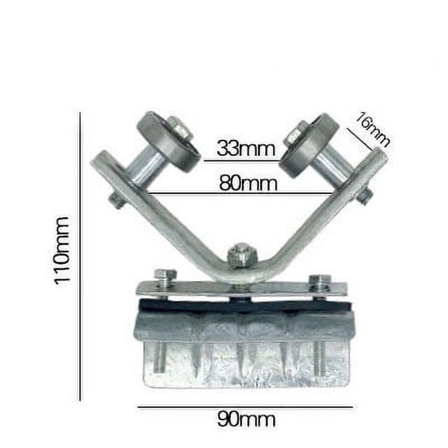 Heavy-Duty Stainless Steel Pulley System - 1.57"/1.97" Angle Iron Bearing Pulleys for Lifting/Sliding Applications
