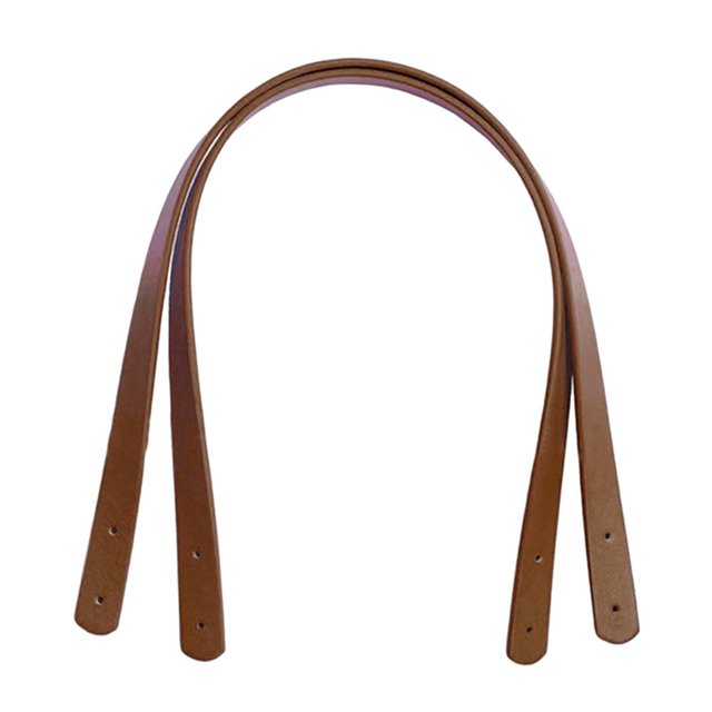 Milaget 2x REPLACEMENT PU SHOULDER BAG HANDBAG PURSE STRAP DIY BAG Light Brown