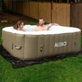 thumbnail image 3 of ALEKO Spa Gonflable Carré Brun pour 6 Personnes avec Couvercle, 3 of 11