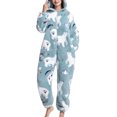 thumbnail image 5 of Pyjama une Pièce Floue, Élégant Doux Pyjama Chaud Combinaison pour la Maison, 5 of 5
