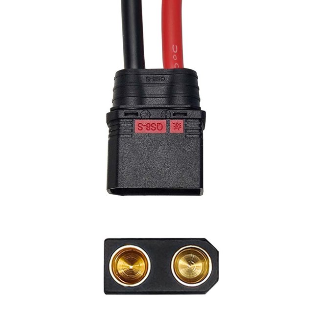 QS8-S Anti-Spark Cable Connector Battery Connector Adapter 8AWG Silicone Cable
