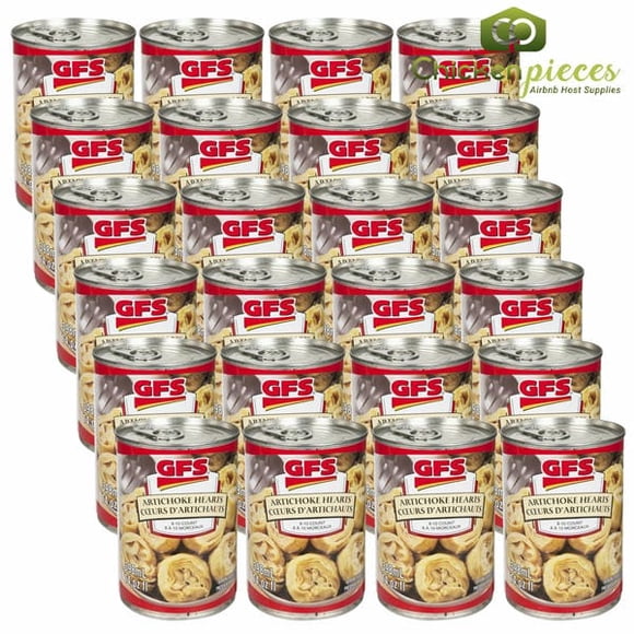 Gordon Choice Artichoke Hearts, Premium 8-10 Count Whole Tender Artichokes, 13.96 oz (396g) Can