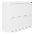 thumbnail image 1 of Hirsh 30 inch W 2 Drawer Metal Lateral 101 File Cabinet White, 1 of 14