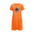 thumbnail image 4 of Birdeem Chemises de Nuit pour Femmes Chemise de Nuit Courte Surdimensionnée pour Femmes Robe Imprimée à Col Rond et Manches Courtes, 4 of 12