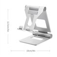 thumbnail image 2 of Tablet Holder Desktop Tablet Adjustable Stand Aluminum Alloy Foldable Mount for Home Office, 2 of 10