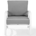 thumbnail image 3 of Crosley Kaplan Patio Arm Chair in Gray and White, 3 of 13