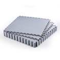 thumbnail image 1 of VEVOR Garage Floor Tiles Interlocking, 16 Pack 20.2 x 20.2 x 0.2 in Interlocking Modular Garage Flooring Tiles, Diamond Plate Slip-Resistant PVC Mats for Workshop,Warehouse,Tool Room, Light Gray, 1 of 9