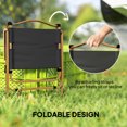 thumbnail image 4 of Outsunny Chaise de Camping Pliante, Fauteuil Portable, Gris Foncé, 4 of 10
