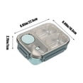 thumbnail image 3 of mtvxesu Lunch Box, 304 Stainless Steel Lunch Box Sealed Lunch Box Portable Lunch Box for Students and Office Workers Microwaveable Lunch Box Lunch Boxes for Men Lunch Box Containers Clearance, 3 of 7