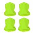 thumbnail image 1 of Uxcell Neck Gaiter, 4 Pack Breathable Cooling Face Cover Scarf for Cycling Running, Lime, 1 of 7
