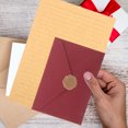 thumbnail image 4 of FONWILYO 2Sets Security Envelopes Paper Dark Red with Triangular Flap for Invitations and Letters, 4 of 8