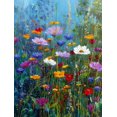 thumbnail image 1 of Qisvanset Tuscan Village Courtyard Canvas Print 12x16 Inch Restaurant Art, 1 of 8
