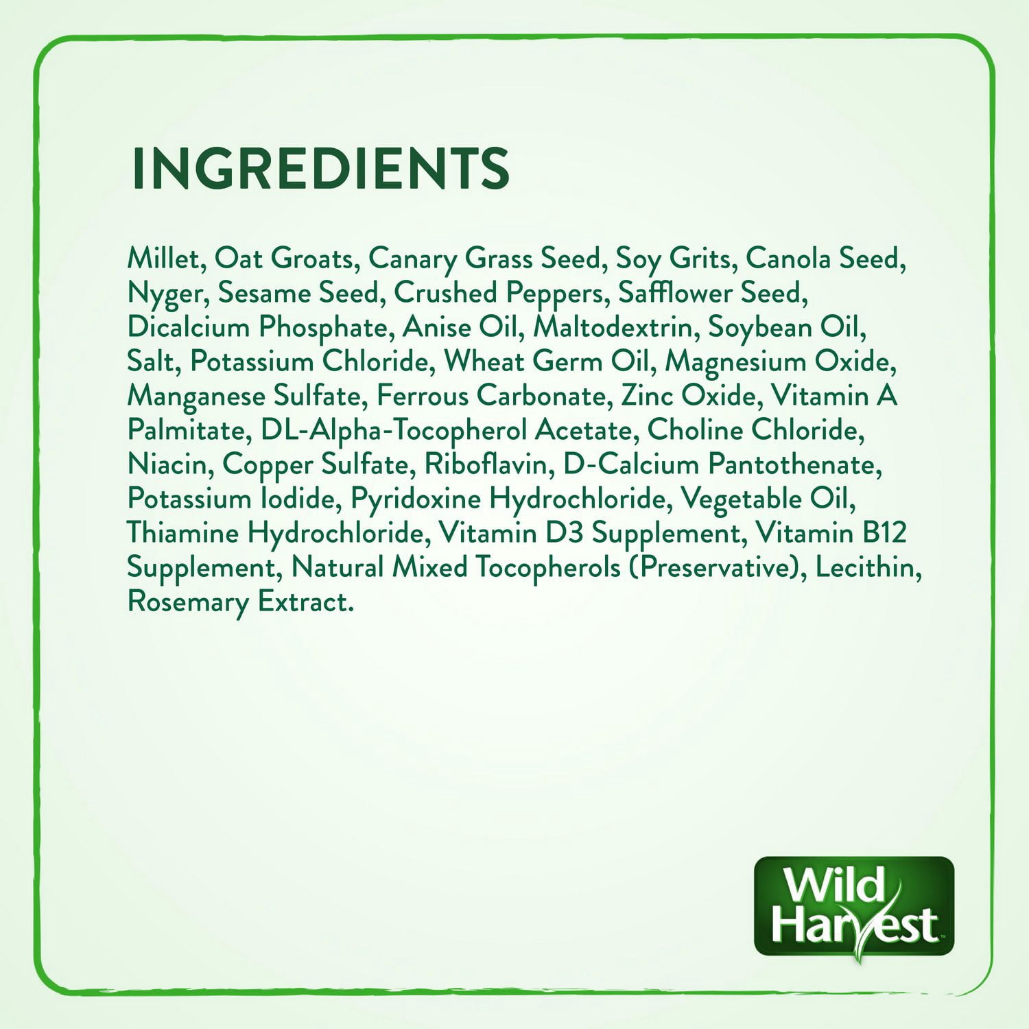 Wild Harvest Molting Supplement, 7.5oz