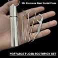 thumbnail image 4 of Portable Stainless Steel Toothpick Suit Reusable Outdoor Home Travel Tooth-pick Anti-corrosion Tooth Cleaning Tool 8pcs, 4 of 6