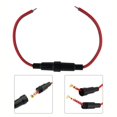 thumbnail image 2 of 10pcs 5x20mm Inline Fuse Holder Fast-Blow Screw Type Fuse Holder with 20AWG Wire, 2 of 12
