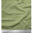 thumbnail image 1 of Soimoi Poly Georgette Fabric Floral Block Print Fabric by The Yard 42 Inch Wide, 1 of 3
