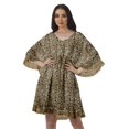 thumbnail image 1 of Moomaya Robe d'Été pour Femmes, Grande Taille, Kimono Aguichant Imprimé, Mini-Robe, 1 of 6