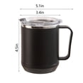 thumbnail image 3 of Chmadoxn Rangement et Organisation de Cuisine, Tasse à Café, Tasse Portable à Double Paroi en Acier Inoxydable avec Couvercle et Poignée, Chauffable par Induction, Tasse à Café Isolée pour Voyage, Camping, Tasse à Café de Bureau, 3 of 9