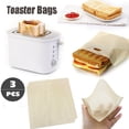thumbnail image 2 of 3Pcs Cheese Non-Stick Sandwich Toaster for Heat Bags Grilled Reusable Kitchen，Dining & Bar, 2 of 6