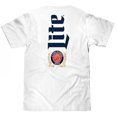 thumbnail image 3 of Miller Lite T-Shirt à Imprimé du Logo à l'Avant et à l'Arrière - Grand, 3 of 3